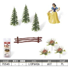 70545 Kit Alba ca zapada Modecor 8 piese plastic