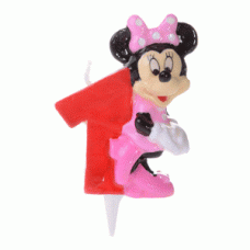 720841 LUMANARE MINNIE MOUSE CIFRA 1 LICENTA DISNEY