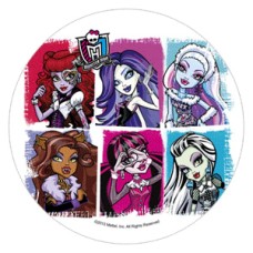 41026B Disc din zahar Monster High d22cm Modecor