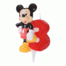 720833 LUMANARE MICKEY MOUSE CIFRA 3 LICENTA DISNEY